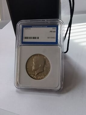 1976-S Kennedy Half Dollar PR-66 Graded Proof in Slab